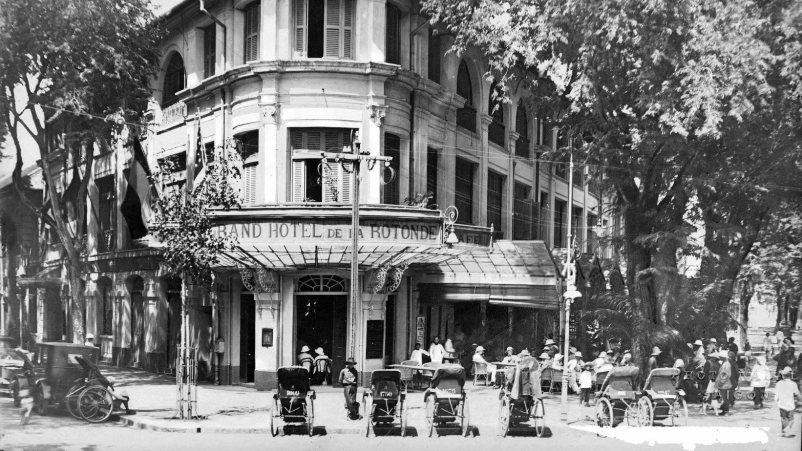 ảnh xưa chụp khách sạn rotonde năm 1919